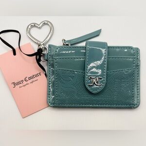 NWT Juicy Couture Enchanted Card Case Artic Blue $39